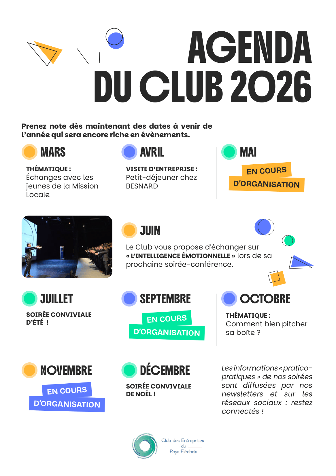 Flyer soirée du Club 